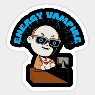 Energy Vampire Sticker